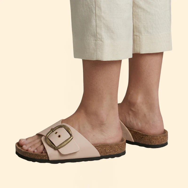 Women's Vintage Sandals with Buckle - Image 6
