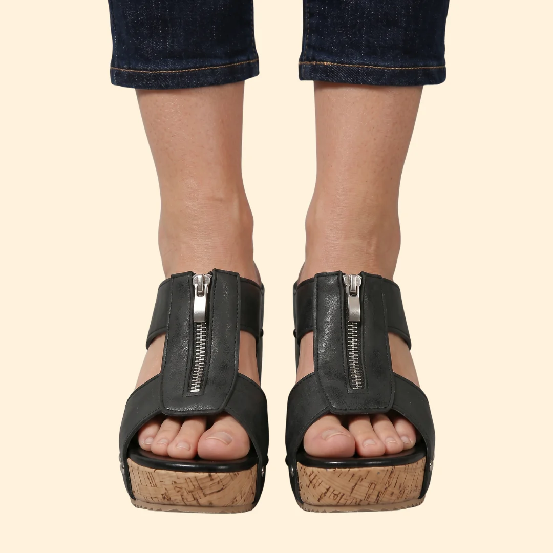 Women's Vintage Wedge Platform Sandals - Image 3