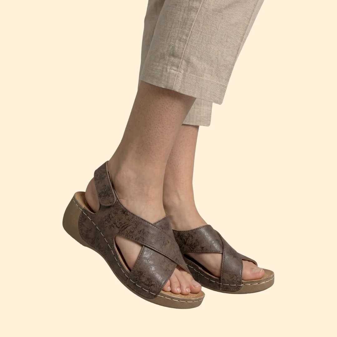 Women's Wedge Platform Sandals with Cushioned Insole - Image 4