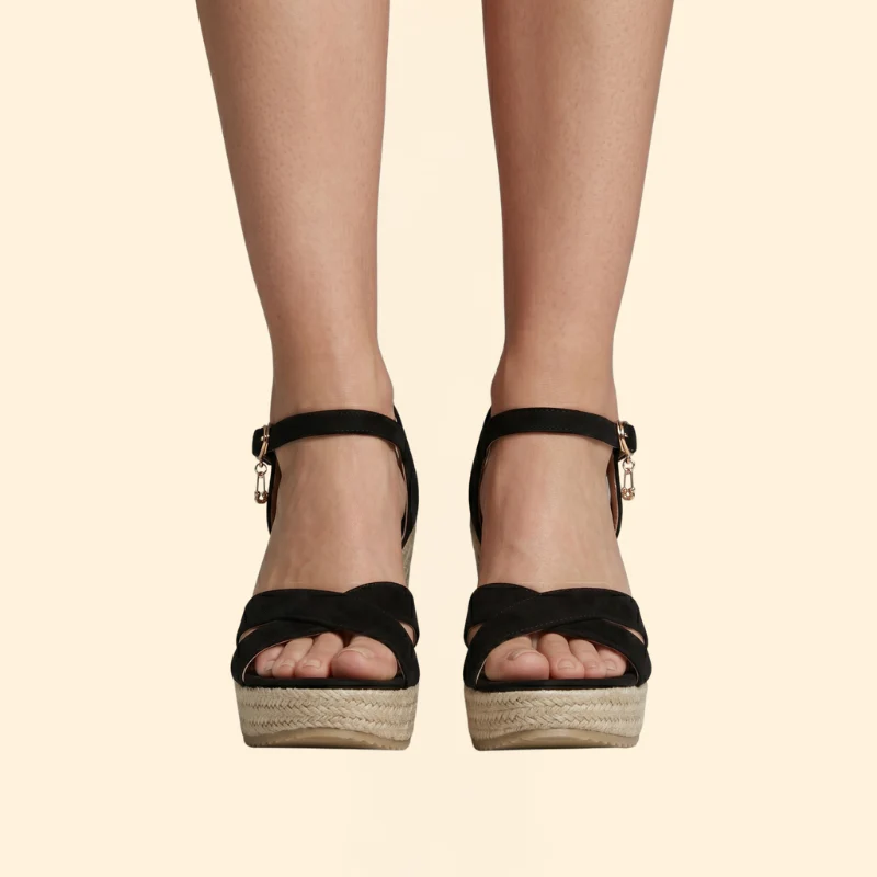 Women's Wedge Sandals Buckle - Image 3
