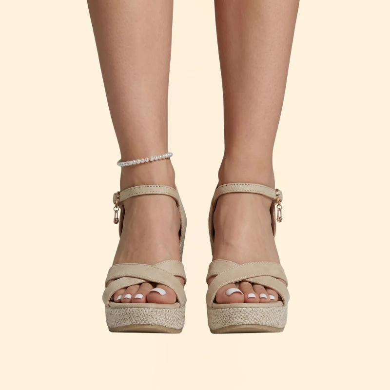 Women's Wedge Sandals Buckle - Image 7
