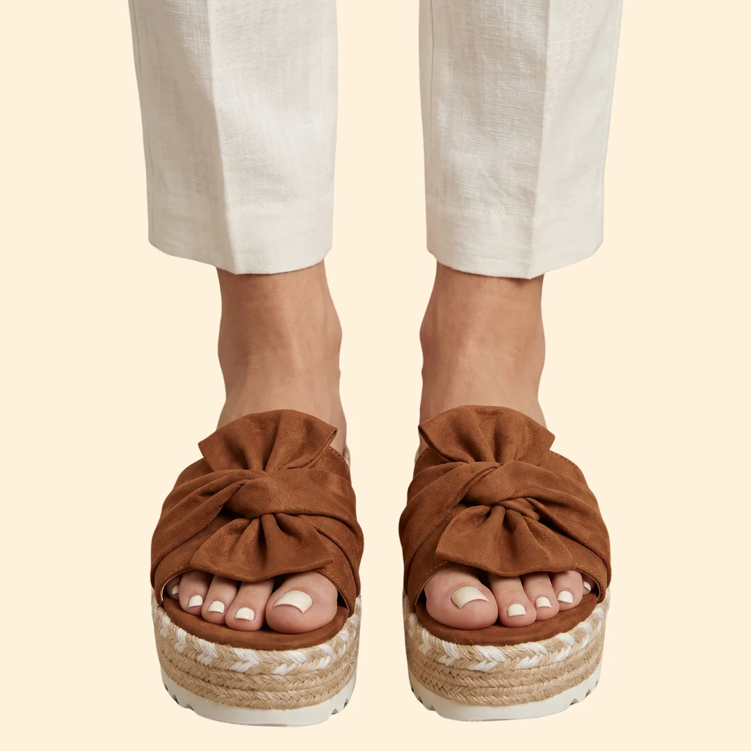 Women's Wedge Sandals with Bow - Image 10