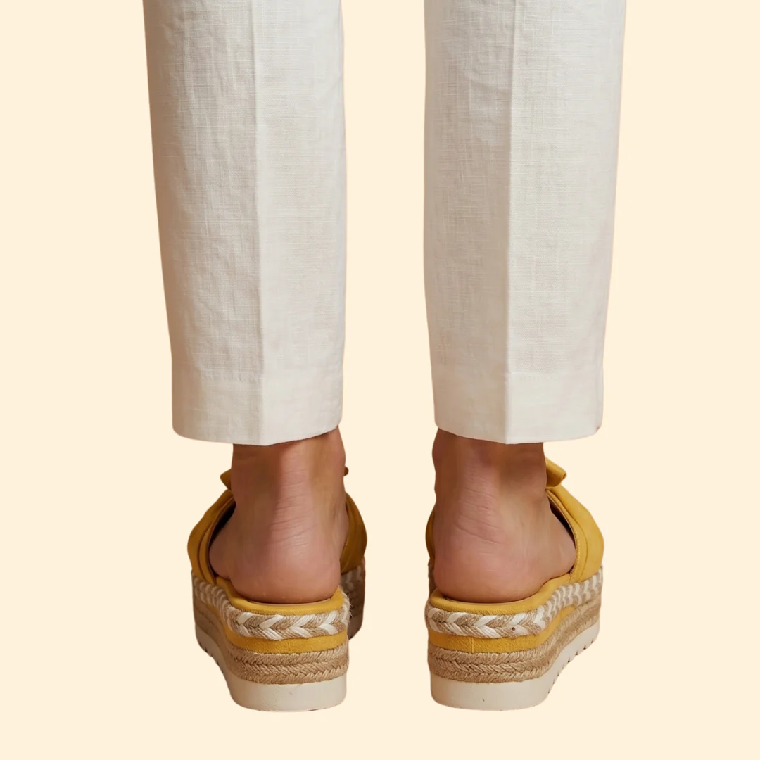 Women's Wedge Sandals with Bow - Image 5