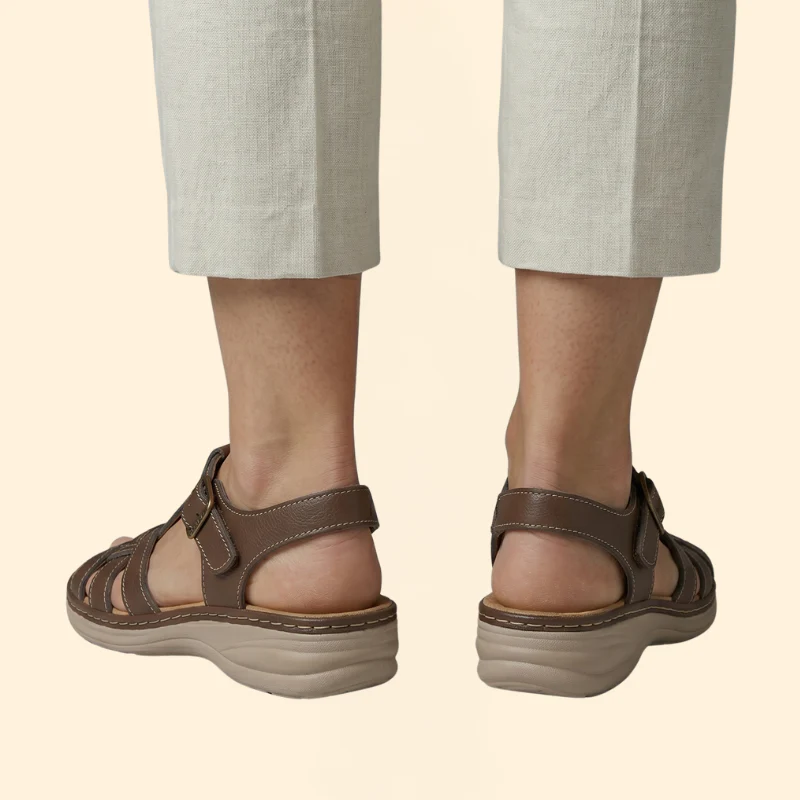 Women's Wedge Sandals with Cushioned Sole - Image 6