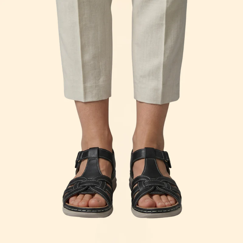 Women's Wedge Sandals with Cushioned Sole - Image 8