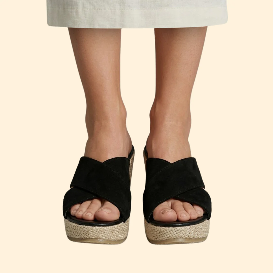 Women's Wedge Sandals with Straps - Image 3
