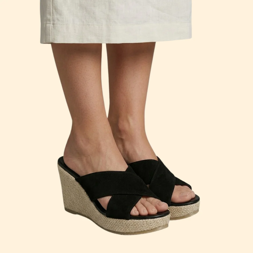 Women's Wedge Sandals with Straps - Image 4