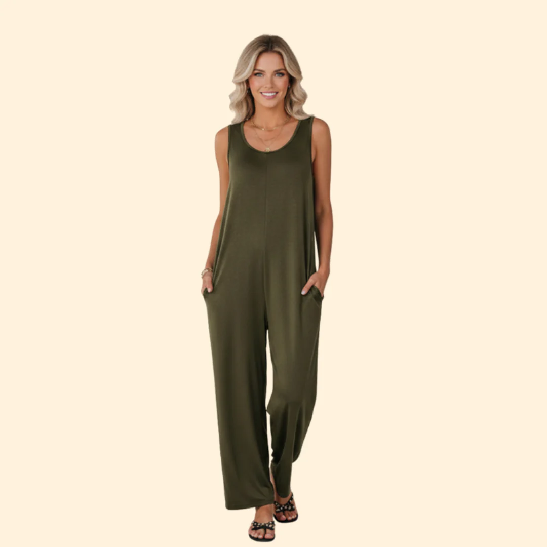 Women’s Wide-Leg Jumpsuit with Casual Fit - Image 2