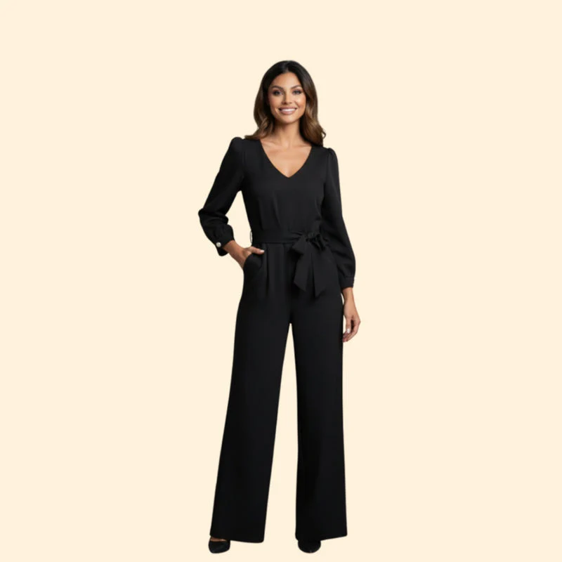 Women’s Wide-Leg Jumpsuit with Elegant Design - Image 6