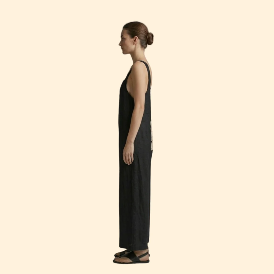 Women’s Wide Leg Jumpsuit with Floral Print - Image 4