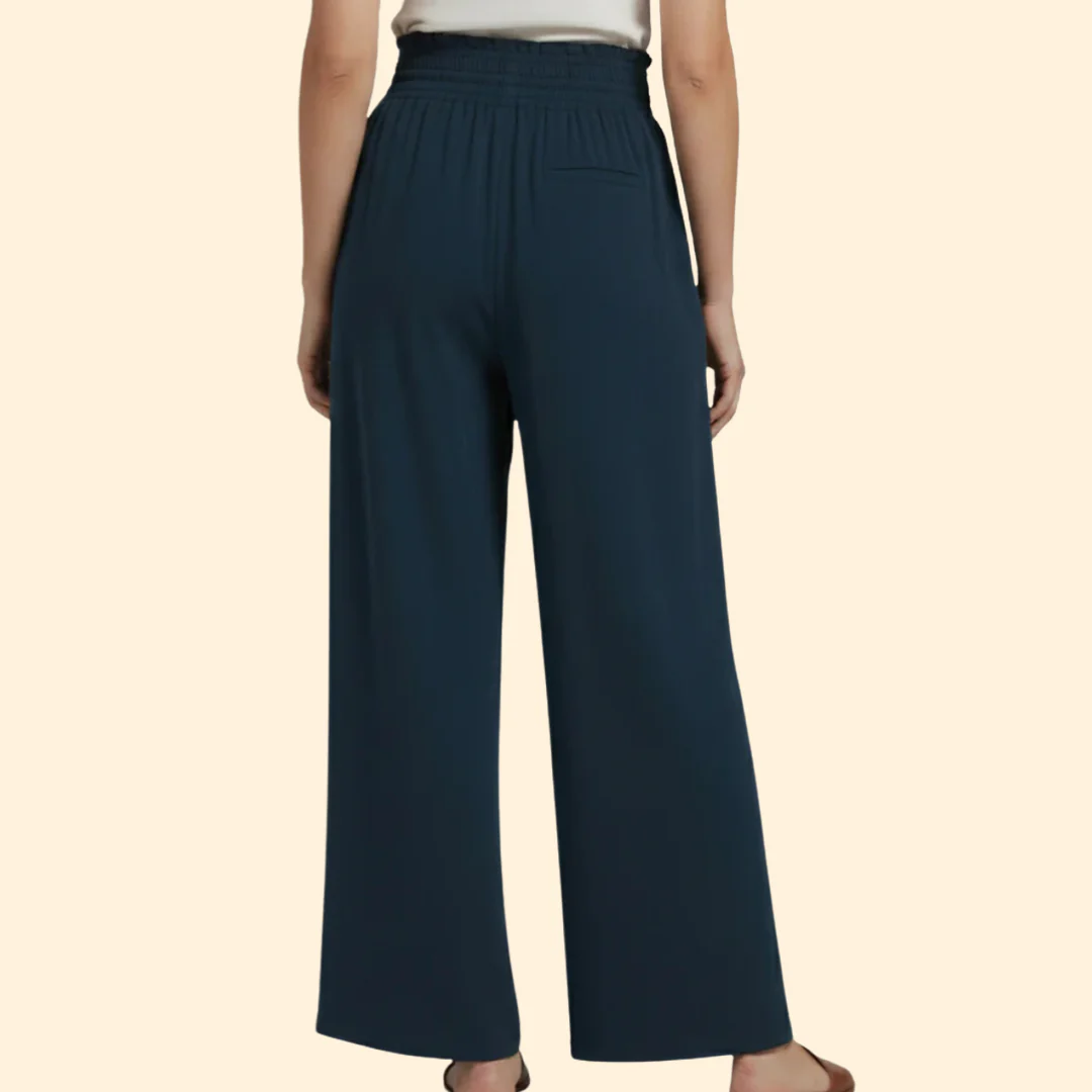Women’s Wide-Leg Pants with Elastic Waist - Image 6