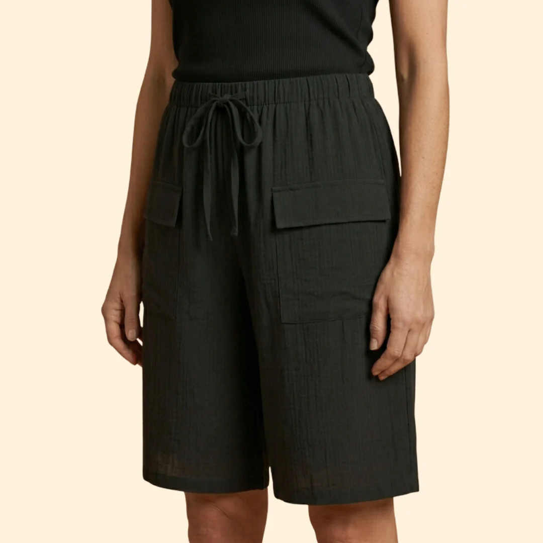 Women’s Wide Leg Shorts with Cargo Pockets - Image 4