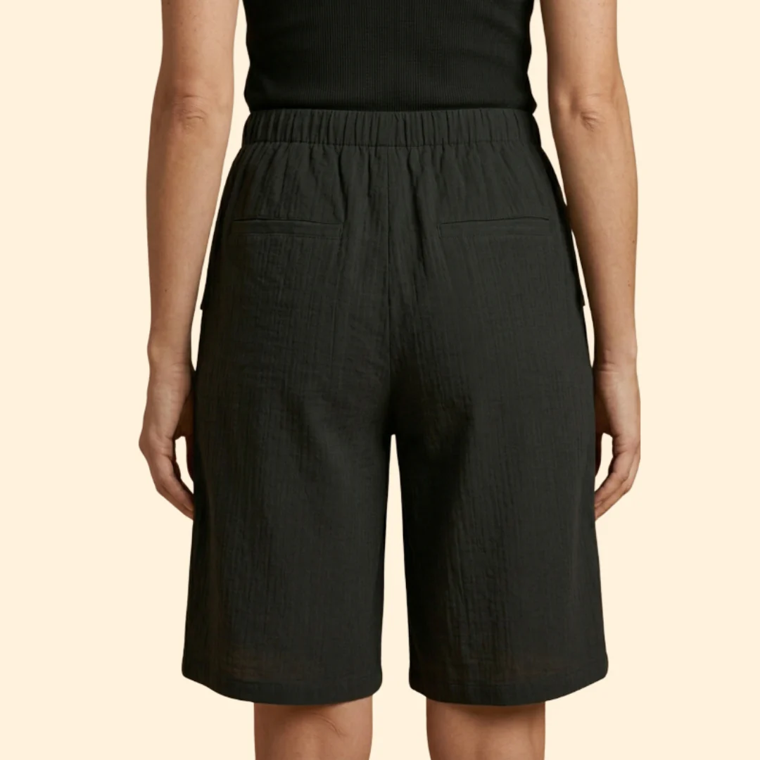 Women’s Wide Leg Shorts with Cargo Pockets - Image 5