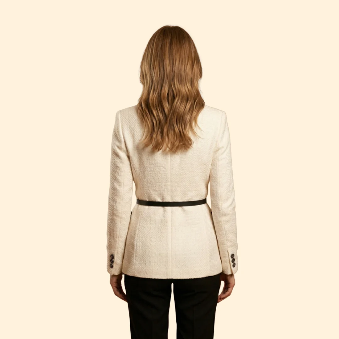 Women's Woolen Jacket with Buttons - Image 5