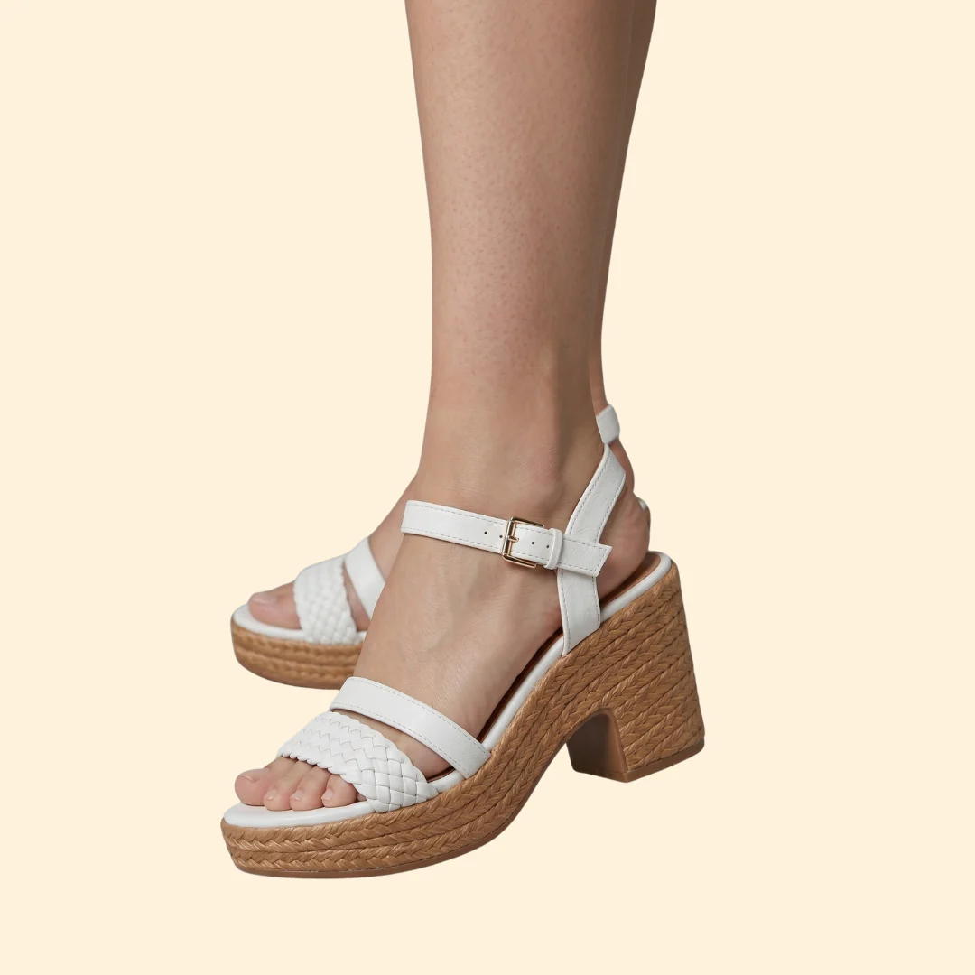 Women's Woven Platform Sandals - Image 5