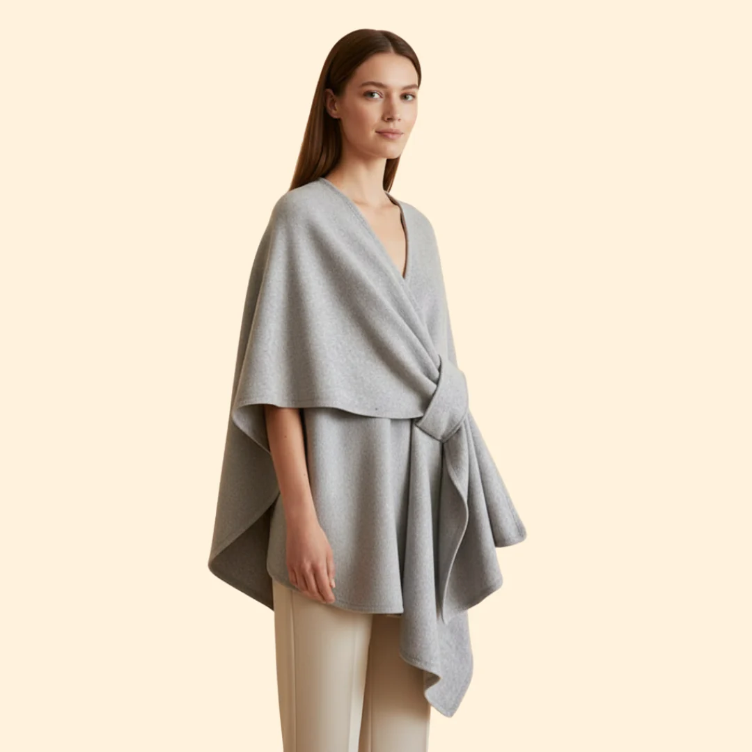 Women’s Wrap Coat with Tie Belt - Image 5