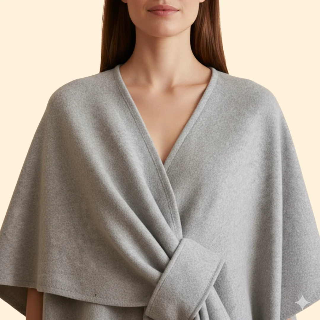Women’s Wrap Coat with Tie Belt - Image 6
