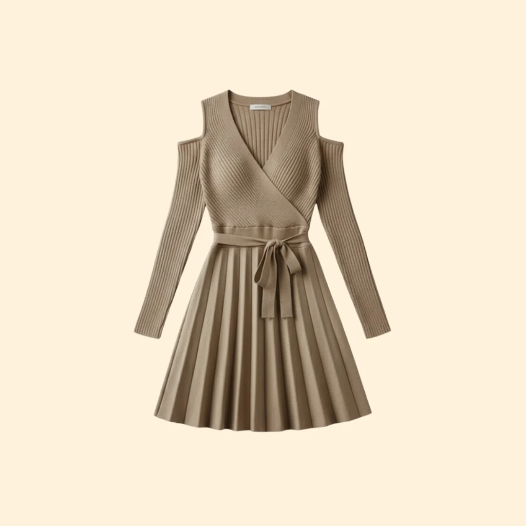 Women’s Wrap Dress with Belted Waist