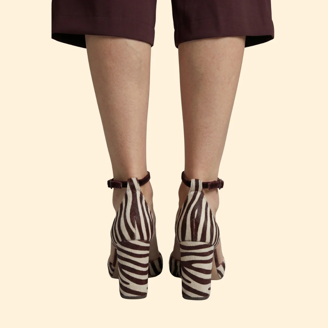Women's Zebra Heel with Strap - Image 5